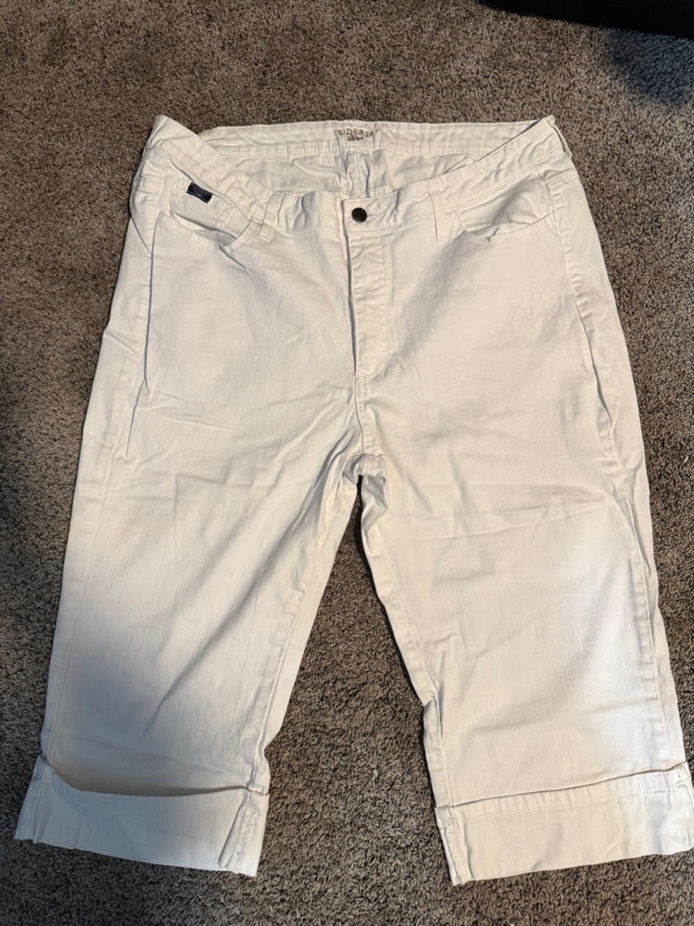 Riders by Lee White Denim Shorts